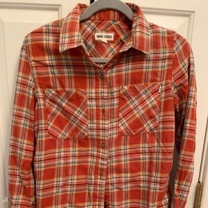 Vans flannel button down shirt